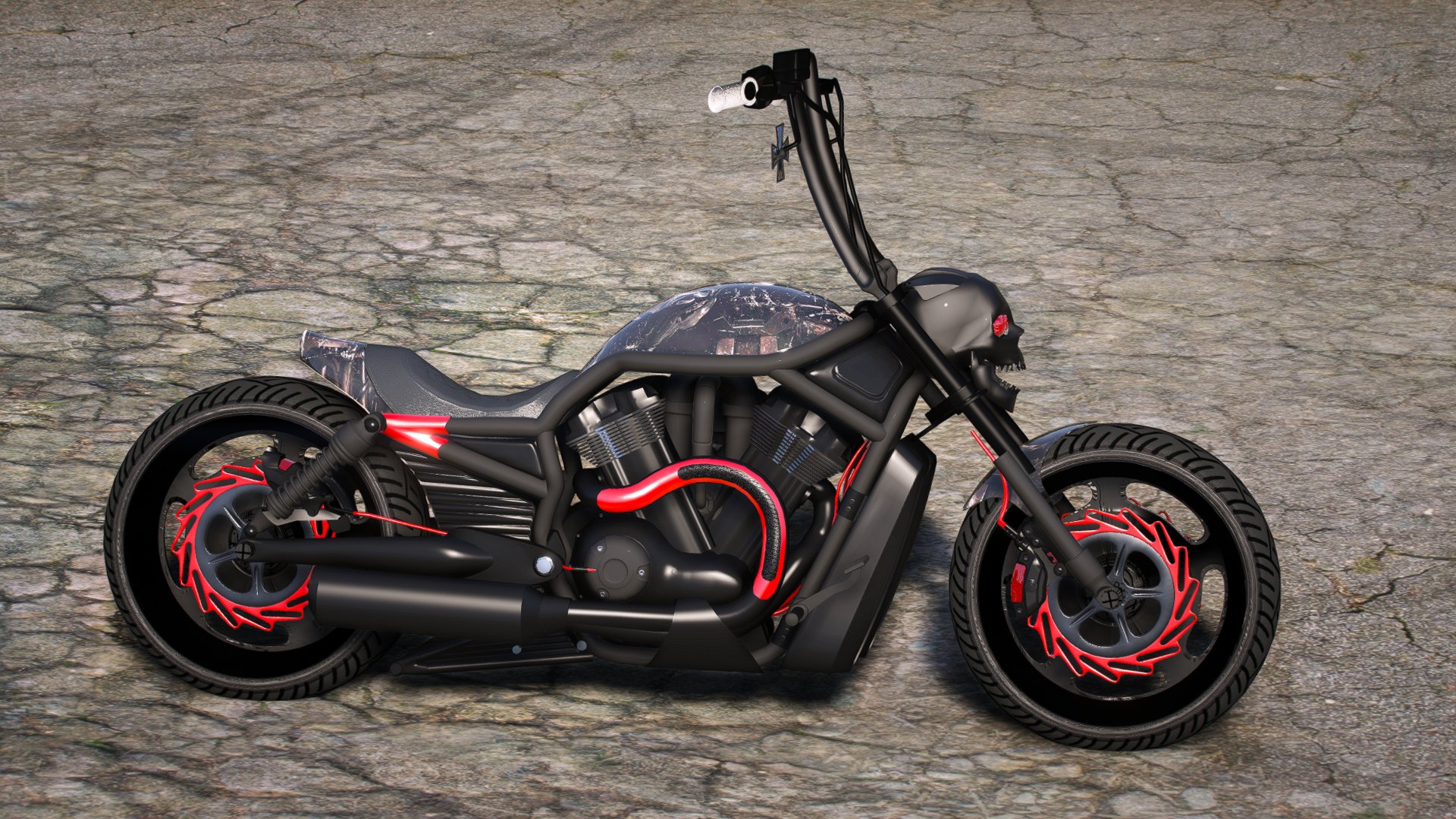 OSK_DarkFate Skull Bike_01